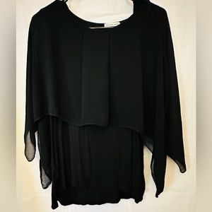 Cha Cha Vente Black Women Top, Size M